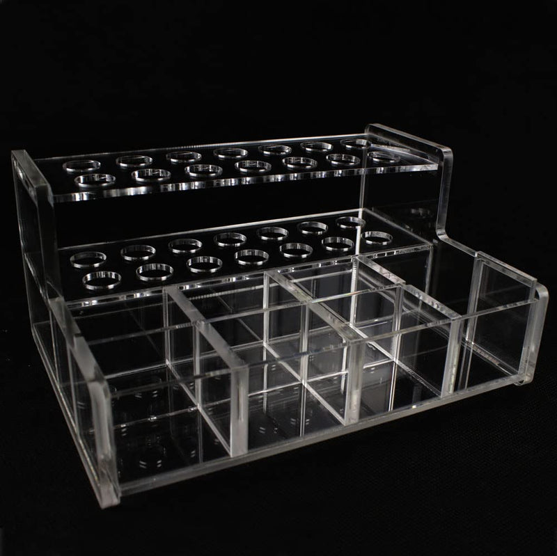 Dental Acrylic Organizer Case Resin Composite Dispenser Syringe Brush Stand Holder Dental Cement Organizer Large