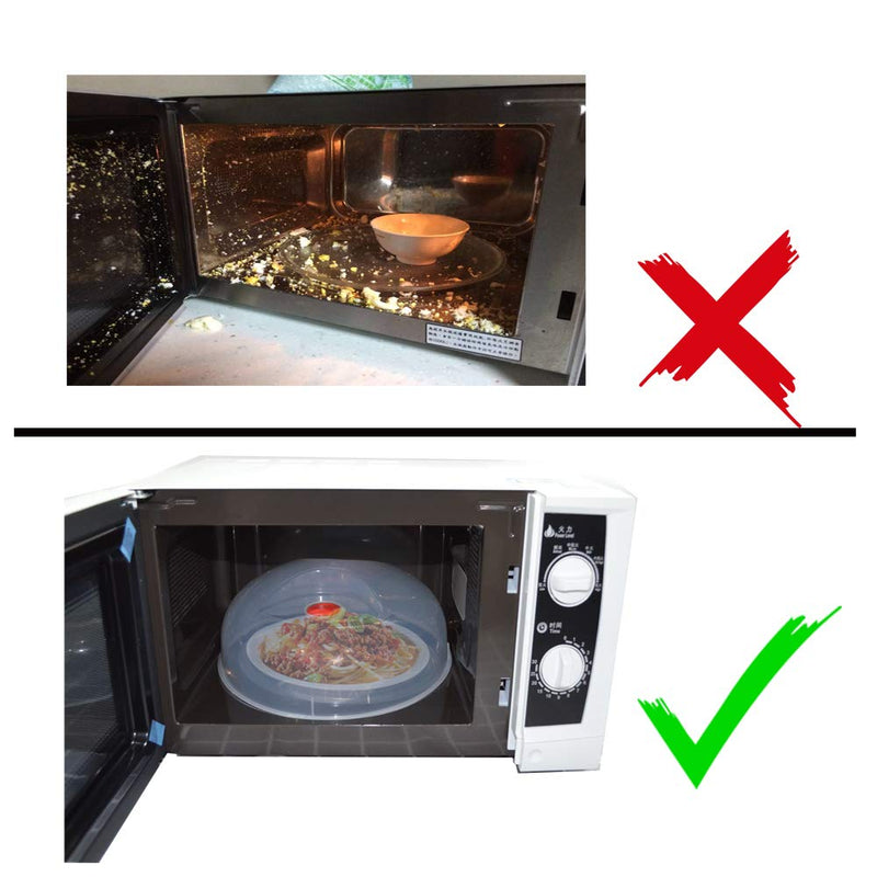 Large Microwave Cover for Food Easy Grip Microwave Splatter Cover Guard Lid with Steam Vent and BPA Free & 11.5 Inch, Dishwasher Safe red - NewNest Australia