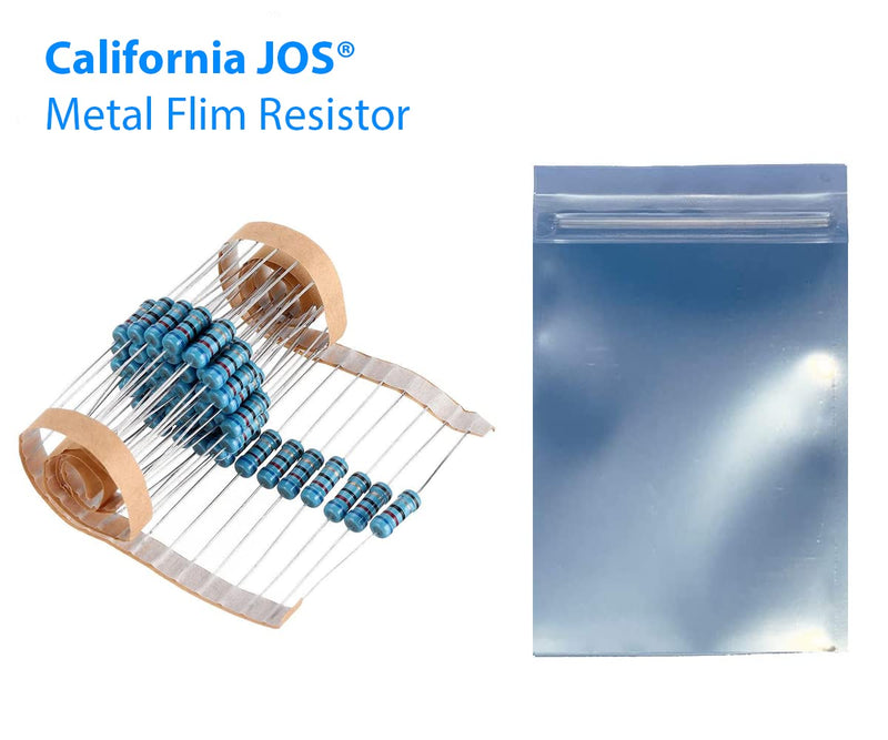 100pcs 220 ohm Resistor 1/2w (0.5Watt) ±1% Tolerance Metal Film Fixed Resistor, Multiple Values of Resistance Optional(220 ohm, 220 R, 220 Ω) [CJ50-004] 220 Ω