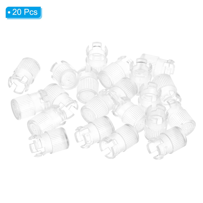 PATIKIL 5mm LED Lamp Socket, 20 Pack Light Emitting Diode Holder Cap for Lamp Bulb Bezel Mount Panel Display Protective Cover, Clear - NewNest Australia