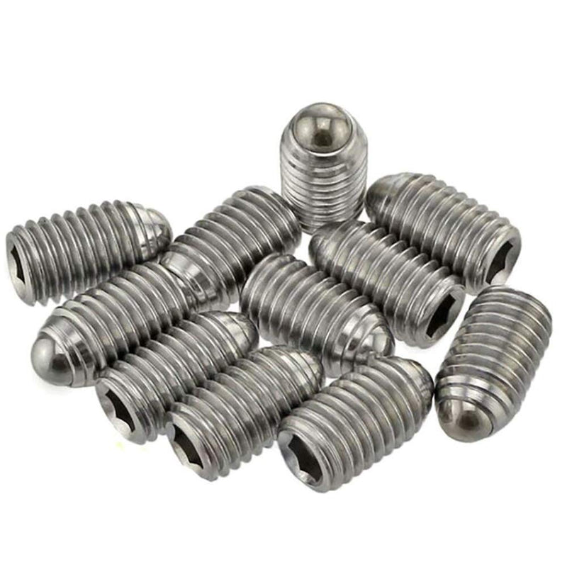 M3 x 6mm Stainless Steel Hex Socket Spring Ball Point Grub Screws 20pcs M3 x 6mm