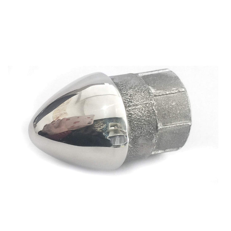 Pair of for 7/8 inch Tube/Pipe Insert Bullet Cap 316Stainless Steel Marine Hardware For 1" tube/pipe