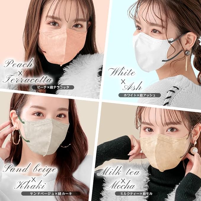 kaitou Mask, Nonwoven Fabric, Pleated Color Mask, Bicolor, Adult Size, Disposable, Soft Mask, Disposable, 99% Cut, 30 Pieces - NewNest Australia