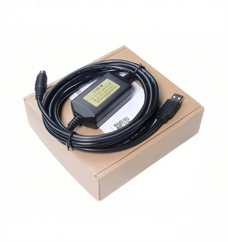 FX-USB-AW USB Programming Cable for Mitsubishi PLC FX3UC FX3G FX3U 3SA Series, 10 FT
