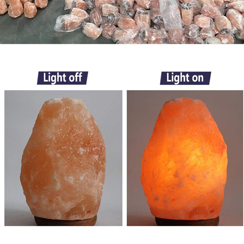 Himalayan Salt Lamp Cord with Gear Switch，Original Replacement Cord with Base Assembly with E12 Socket，Christmas Light Bulb,Himalayan Salt Lampsand with 6 Free Bulbs for Salt Lamp (1P) 1P