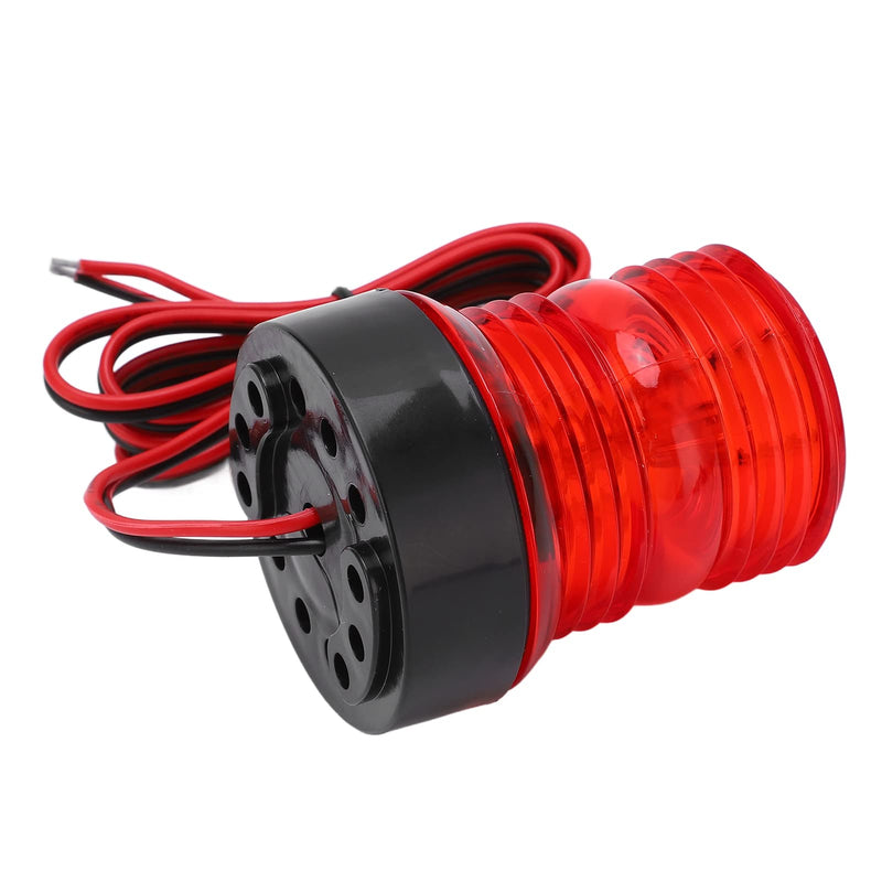 RiToEasysports Led Boat Navigation Light, Red Light 360 Degree All Round Anchor Light Marine Stern Light For Sailing Dc 12V‑24V Boating