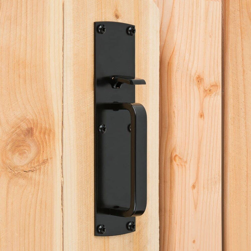 National Hardware N109-050 Gate Thumb Latch, Coated with WeatherGuard Protection, Black Plated Steel 1 Count (Pack of 1)