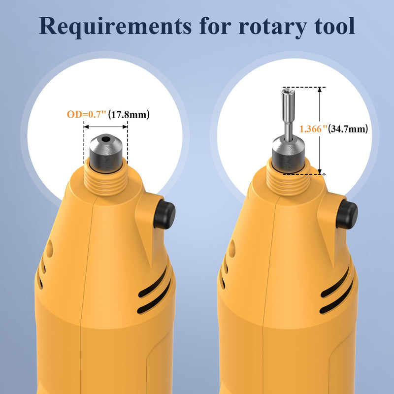 Tungsten Electrode Sharpener Grinder Head,Tungsten Sharpener for Tig Welding with 48 Holes,4 Angles 6 Size,3 CNC Mandrel,10 Double Diamond Wheels Suitable for Most Rotary tool