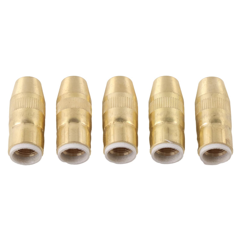 5X Slim Brass Nozzle Centerfire NS-1218B 1/2" 1/8" Recess Compatible With Bernard MIG Welding G-Gun