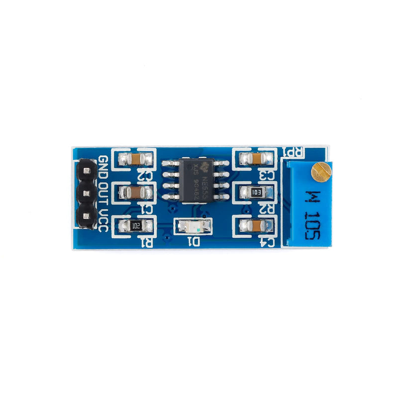 10Pcs NE555 Pulse Generator Square Wave Rectangular NE555 Adjustable Frequency Pulse Generator Module Single Channel Signal Output Frequency Duty Cycle Square Wave Module Board