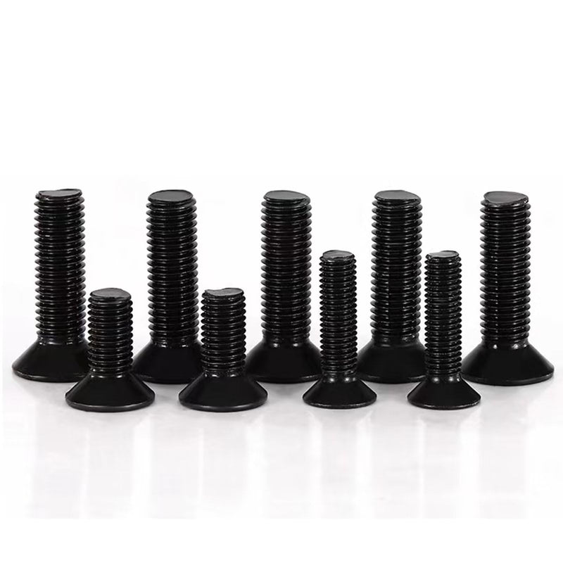 M3-0.5 x 14mm Flat Head Socket Cap Screws, 10.9 Grade Alloy Steel,DIN 7991,Allen Socket Drive, Black Oxide Finish, Machine Thread, Countersunk Bolts,Fully Thread Quantity 60 M3-0.5 x 14mm（60 PCS）