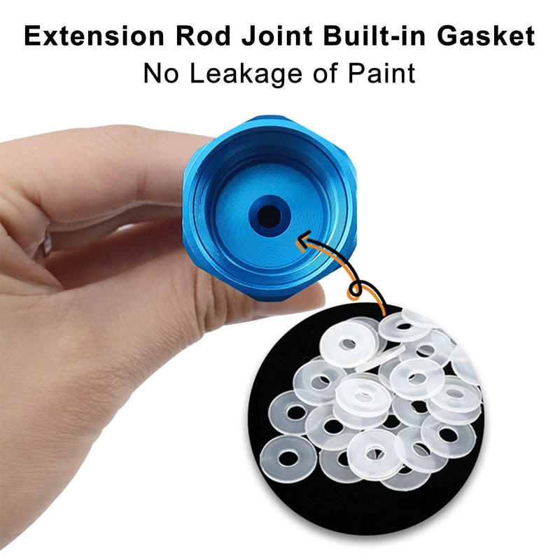 Airless Paint Sprayer Spray Gun Tip Extension Pole Rod 3 Pack Airless Sprayer Gun Spray Painting Wand 8inch 11.8inch 20inch 8inch+11.8inch+20 inch