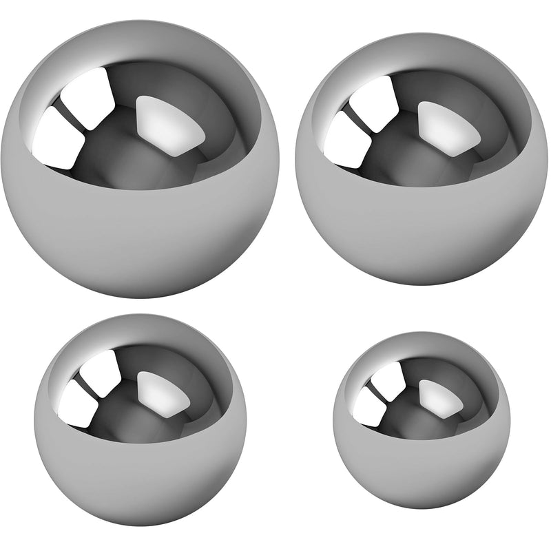 SATINIOR 16 Pieces Coin Ring Making Balls Monkey Fist Balls Stainless Steel Balls, Assortment of 3/4 Inch, 5/8 Inch, 9/16 Inch, 1/2 Inch, 7/16 Inch, 3/8 Inch, 5/16 Inch and 1/4 Inch