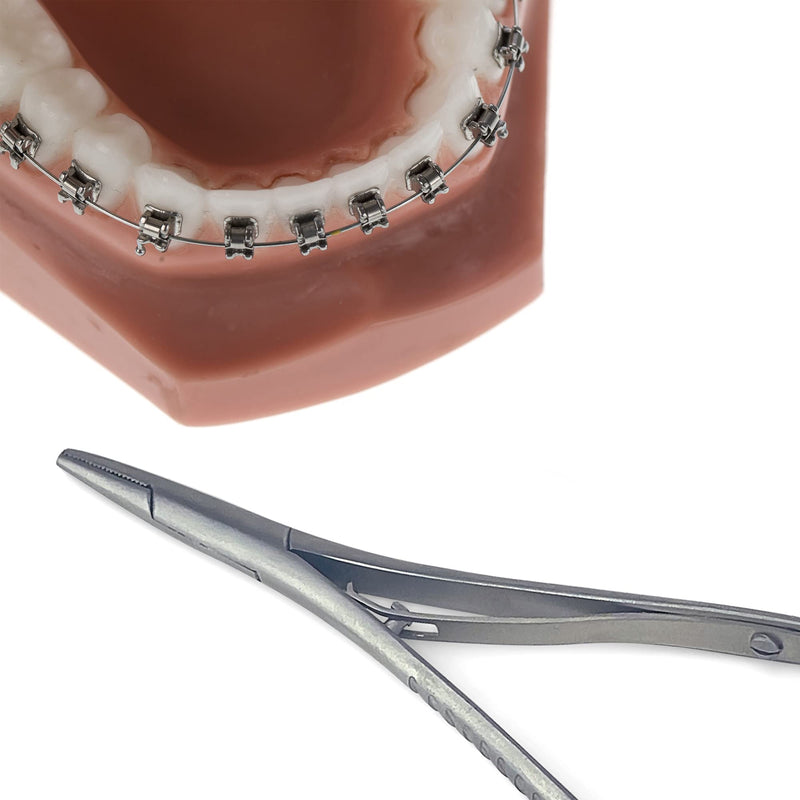 Mathieu Ligature Elastic Placing Plier 5.5" Needle Holder Driver, Ligature Separator Placer, Elastomeric Orthodontic Instruments Mathieu Ligature