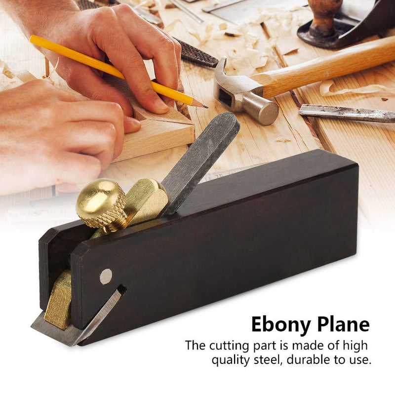 Jeanoko Wood Planer Hand Tool Ebony Mini DIY Cable Line Woodworking Plane Carpenter Wood Cutting Tool Mini Hand Planer for Woodworking