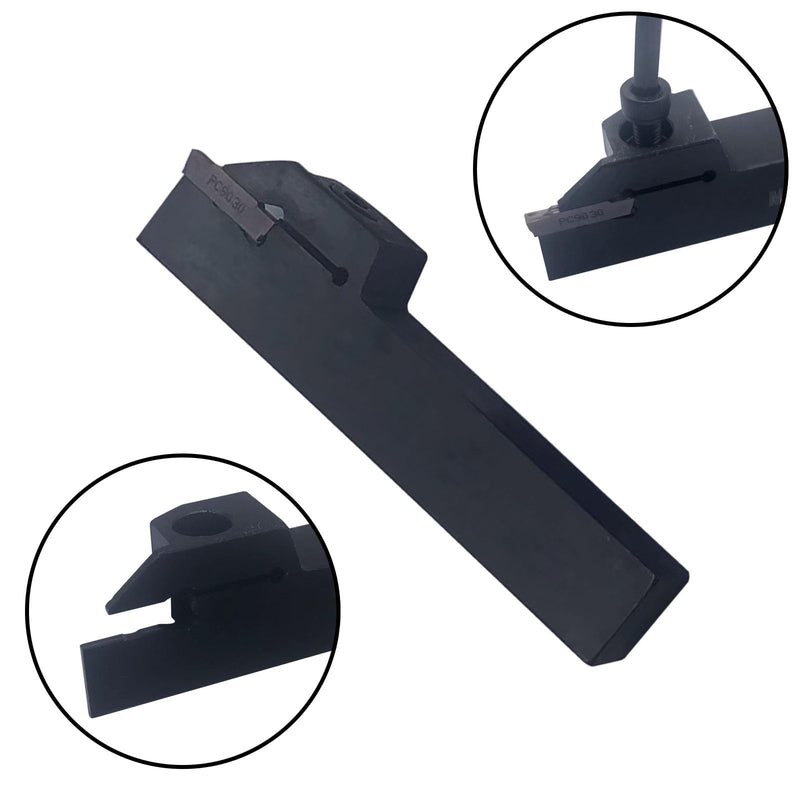 13pcs Lathe Grooving Tool Holder Grooving Cut-Off Tool Holder MGEHR1212-2 with 11pcs MGMN200-G Indexable Carbide Grooving Inserts(MGEHR1212-2+MGMN200) MGEHR1212-2+MGMN200