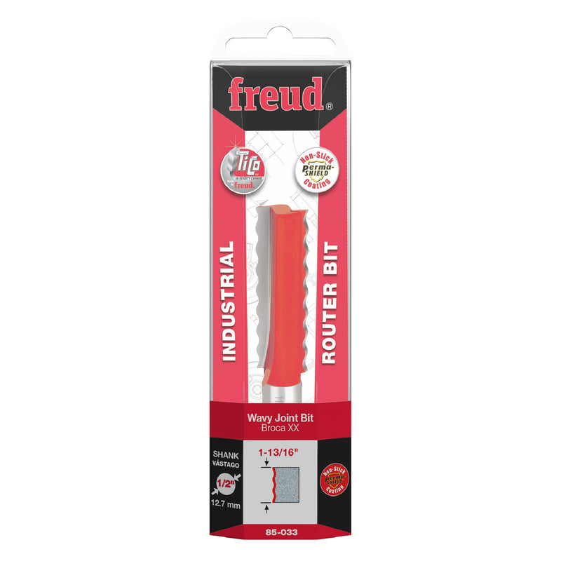 Freud 85-033: 5/8" (Dia.) Wavy Joint Bit with 1/2" Shank