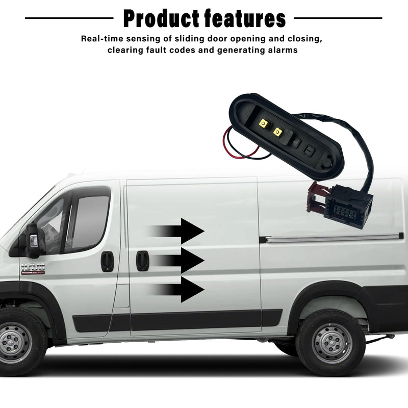 Sliding Door Connector Plate Wiring Kit Compatible with 2014-2021 Ram Promaster 1500 2500 3500 Sliding Door Central Lock Contact Sensor Replace 68210573AA