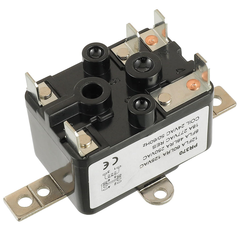 90370 Universal 24V AC Fan Relay, SPDT 24VAC 50-60Hz HVAC Refrigeration, Reliable Fan Control for Electromechanical Applications
