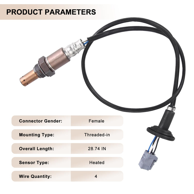 O2 Oxygen Sensor Downstream Replacement for 2003-2008 Toyota Corolla Matrix Pontiac Vibe 1.8L L4 Replaces# 234-4233