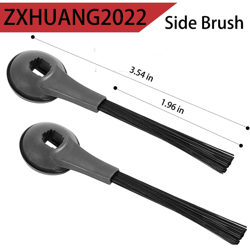 Side Brush for Shark AI AV2501S, AV2501AE, RV2502AE, RV2520AOUS, AV2510AOUS Robotic Vacuum Cleaner Replacement Parts - 4 Pack Black