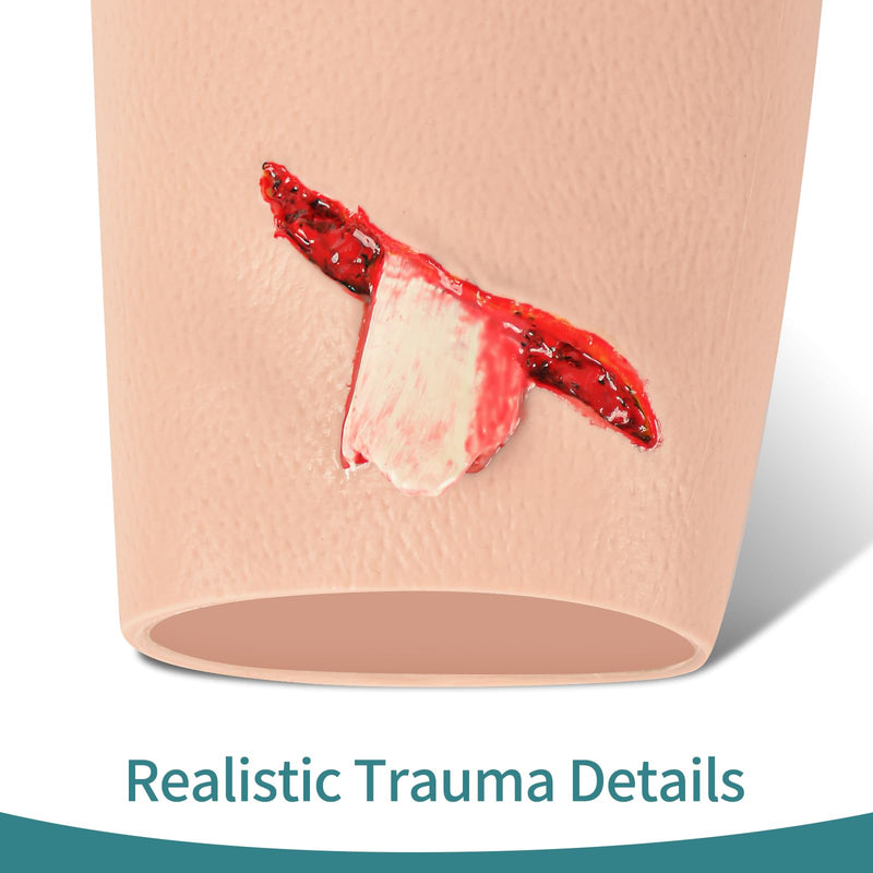 Open Fracture Simulator, Wound Packing Trainer for Medical Education, Trauma Trainer