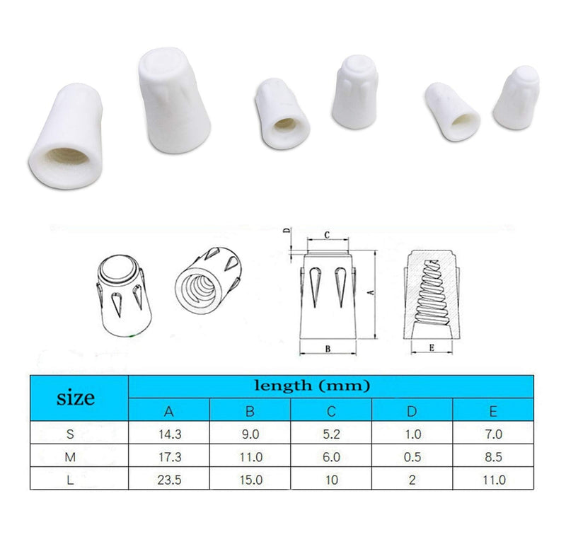 20 Pack Large Ceramic Wire Connector, Large Size 18-8AWG, High Heat Splicing Wire Porcelain Connector (01, Large)
