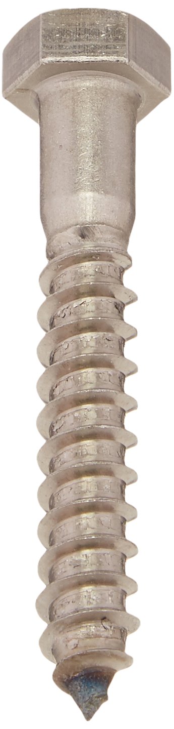 The Hillman Group 832068 3/8 x 2-1/2-Inch Stainless Steel Hex Lag Screw, 25-Pack
