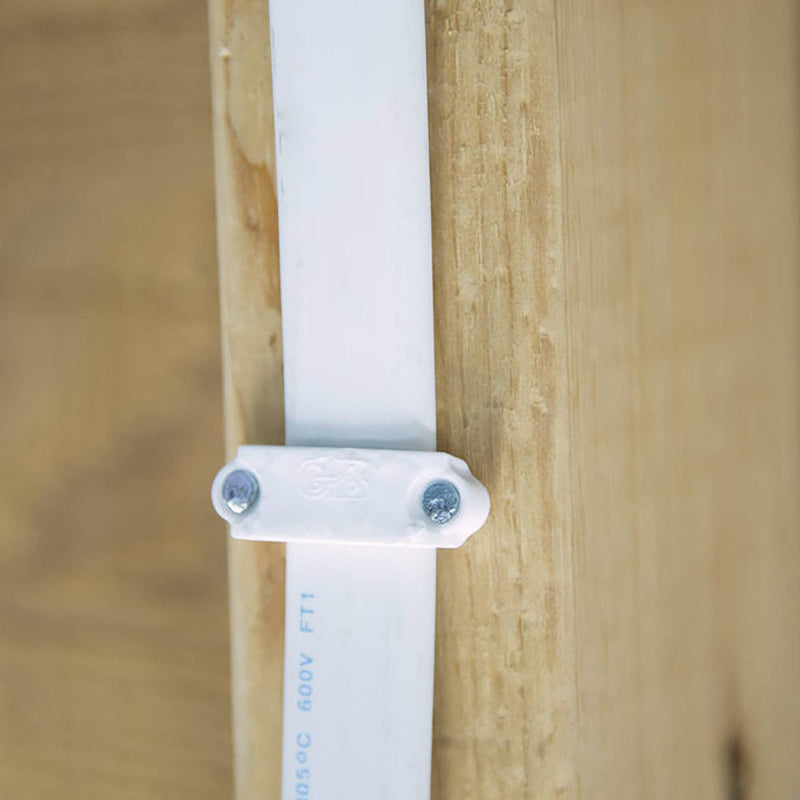 Gardner Bender PS-250N Plastic Cable Staple, ½", Secures: Romex, UF and NM Cable, White