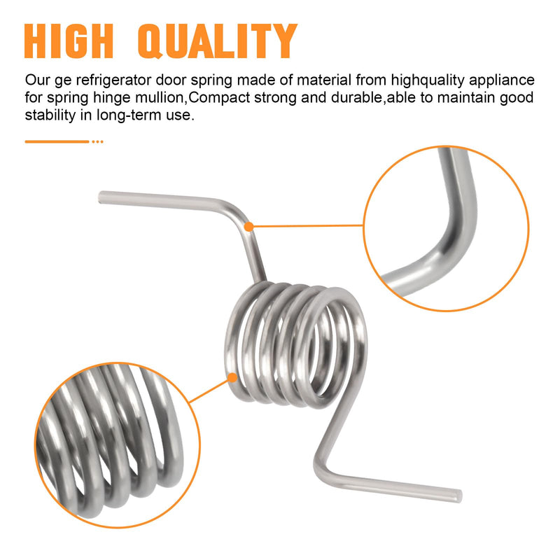 WR01X11052 Fridge Door Spring Hinge Mullion Fits for GE Refrigerator Door Spring Replacement Equipment PS6011724,3031611,GFE28GYNBFS,YE18JSLGFSS (2PCS)