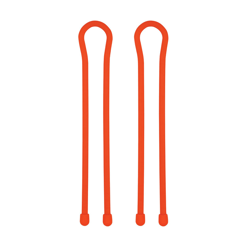 Nite Ize GT18-31-2R3 Original Gear, Reusable Rubber, 18 Inch, 2-Pack, Bright Orange, Made in The USA Twist Tie, 2 Count (Pack of 1)