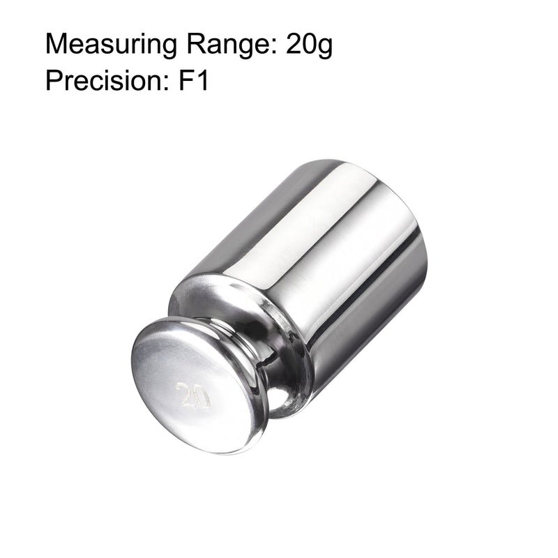 uxcell Gram Calibration Weight 20g F1 Precision Stainless Steel for Digital Balance Scale