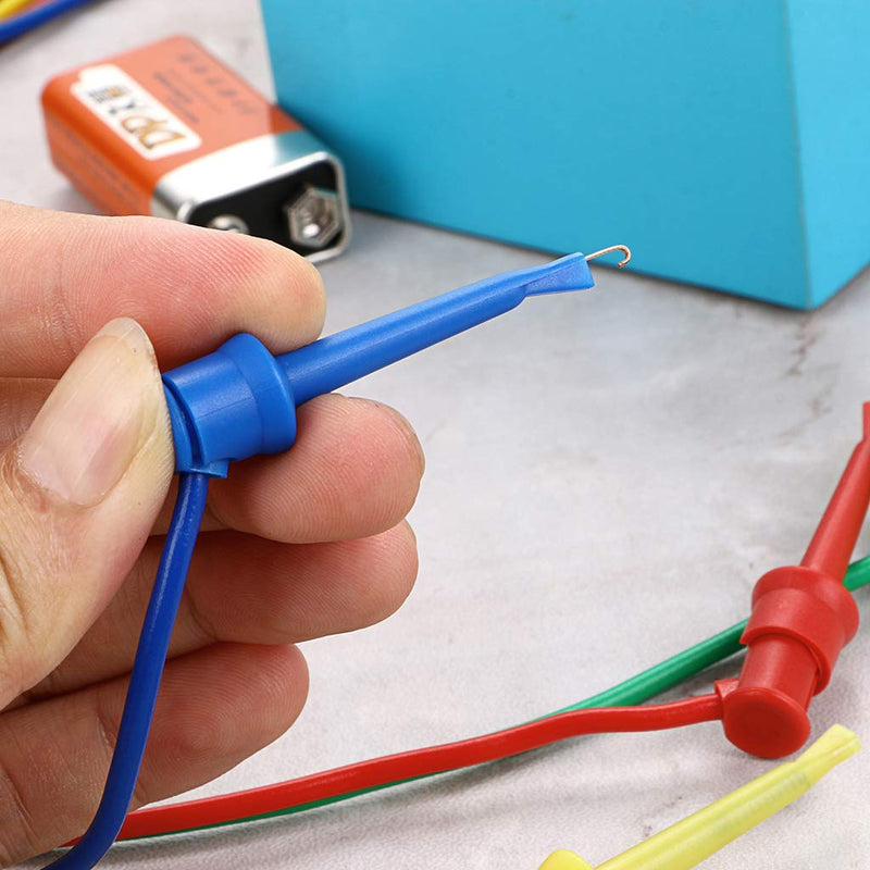 Sumnacon 39 Inch Multimeter Test Lead Set - 5 Pcs Stackable Banana Plug to Test Hook Wire Cable Kit with Protective, Flexible Wire Leads for Electrical Testing 500V/5A 3.3Ft/1M