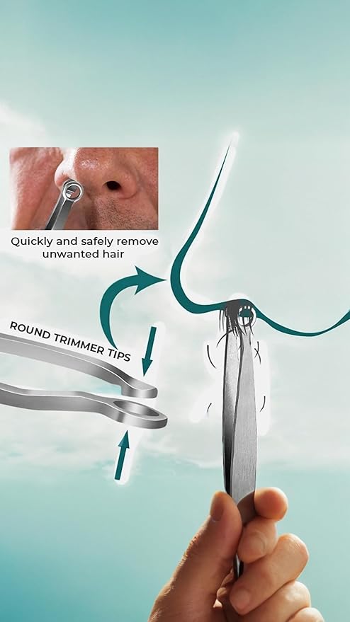 MAIMIO Nose Hair Cutter, Nose Hair Trimmer, Round, Painless, Safe, Easy, Eyebrows, Gray Hair, Unwanted Hair Treatment - NewNest Australia