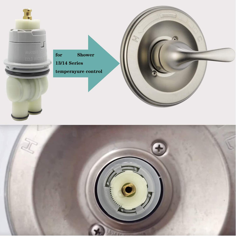 RP46074 Shower Valve Cartridge Assembly Compatible For Shower and Tub 13/14 Series Faucet, Single-handle Universal Repair Assembly, Replacement Monitor Cartridge. RP46074 Shower Cartridge
