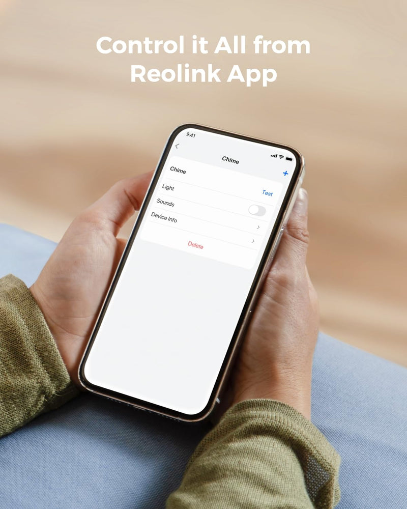 Reolink Digital Chime, Only Compatible with Reolink Video Doorbell, Easy Plug & Play, Remote Control via the App, Multiple Ringtone Choices