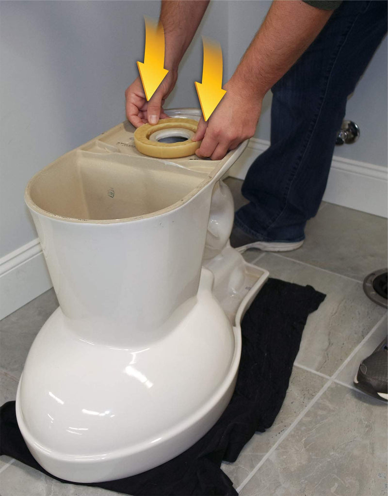 Plumb Pak K836-1 Standard Toilet Wax Gasket, For Use With 3 In Or 4 In Waste Lines, No Size, Honey Yellow