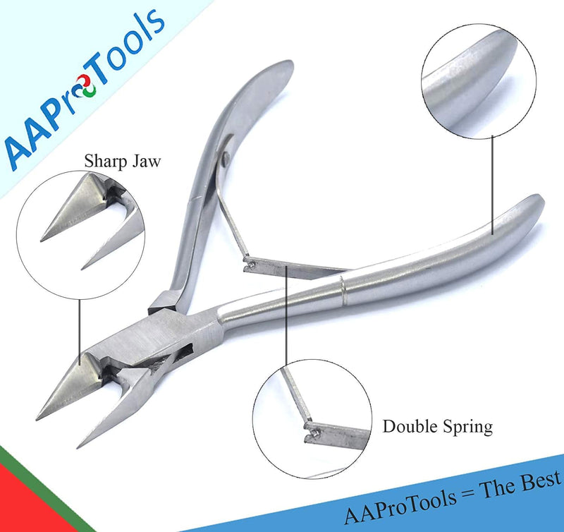 Toenail Clipper 5 Inch Long for Thick/Ingrown Nail Nipper - Steel Grade - Premium Quality Stainless Steel
