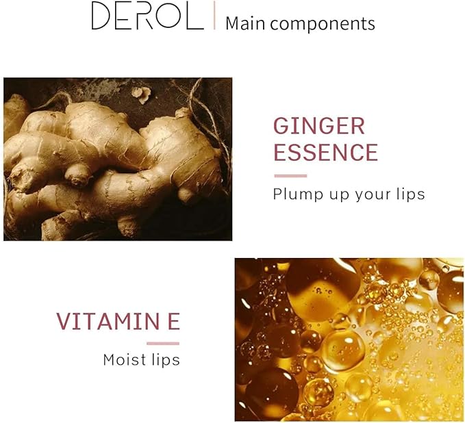 Derool Lip Plumper 0.2 fl oz (5.5 ml), Genuine Product, Fluffy Lips, Moisturizing, Transparent, Lip Gloss, Popular, Lip Care, Lip Serum, CSC - NewNest Australia