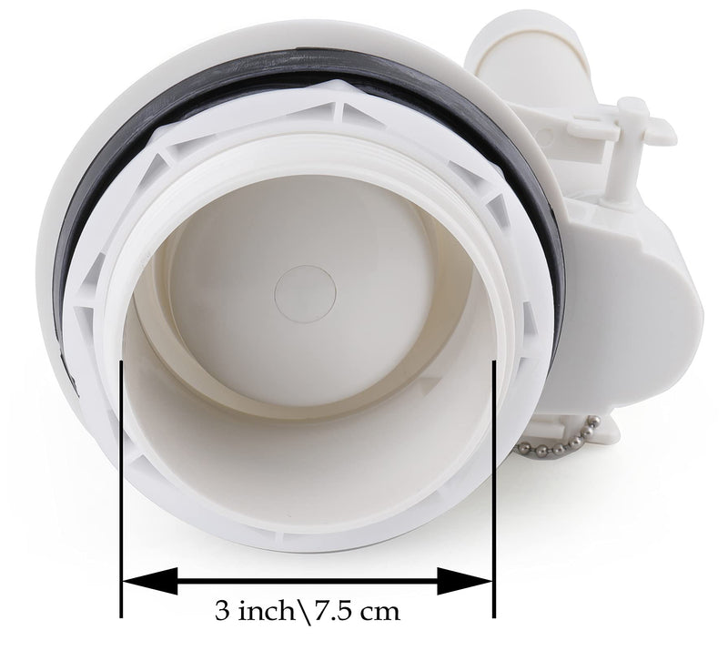 3-Inch Flush Valve Replacement Kit With Gasket and Bolts - Compatible With American Standard 738921-100.0070A Two-Piece Toilet for 3-inch drain holes