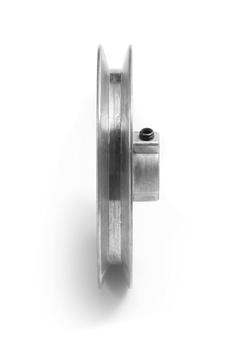 Terre Products, Heavy Duty 5" V-Groove Drive Pulley, Precision 5/8" Bore, Robust Z3A Zinc Alloy Die Cast Pulley