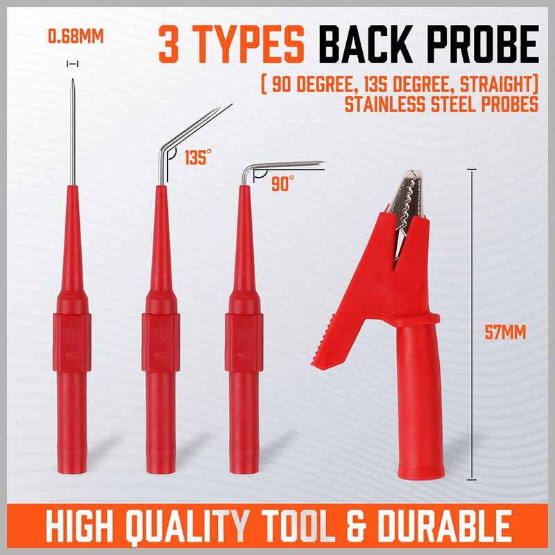 HORUSDY 22PCS Back Probe Kit, Back Probe Pin Kit