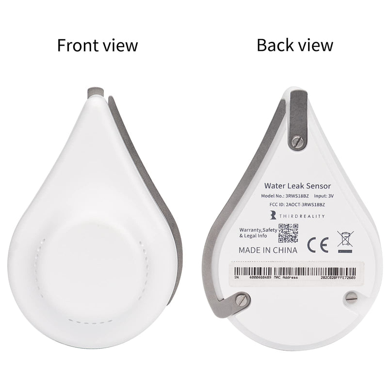 THIRDREALITY Zigbee Water Leak Sensor with Dripping Detection,120dB Alarm,App Notifications Enabled When Work with Home Assistant and Compatible Zigbee HUB Like SmartThings,Aeotec or Third Reality Hub Drip detect 1 pack