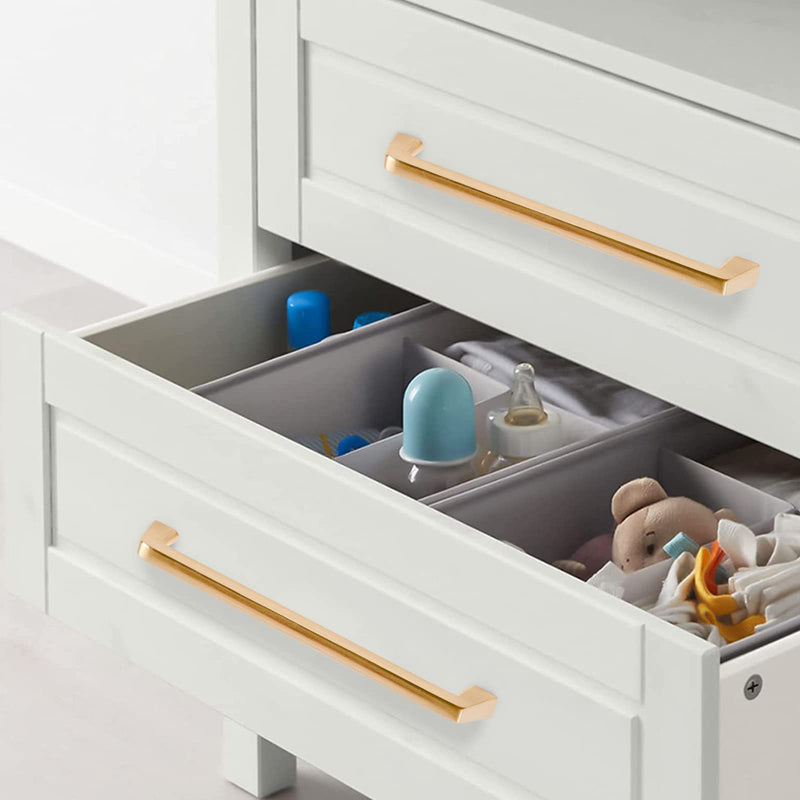 MUMU 5-inch Gold Kitchen Cabinet Handles Kitchen pulls for cabinets Long Cabinet Handles（Product Weight82g）