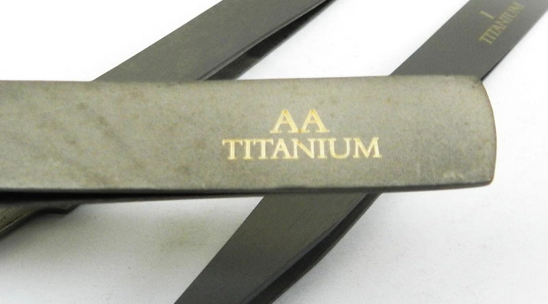 Titanium Tweezer Set of 3 Precision Tweezers Ultra Light Non-Magnetic High Temp Style #1 - #5 - AA