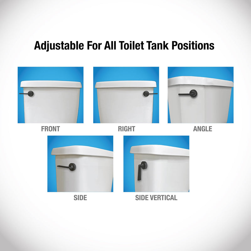 Danco 12052 Toilet Tank Lever, Matte Black Straight Handle