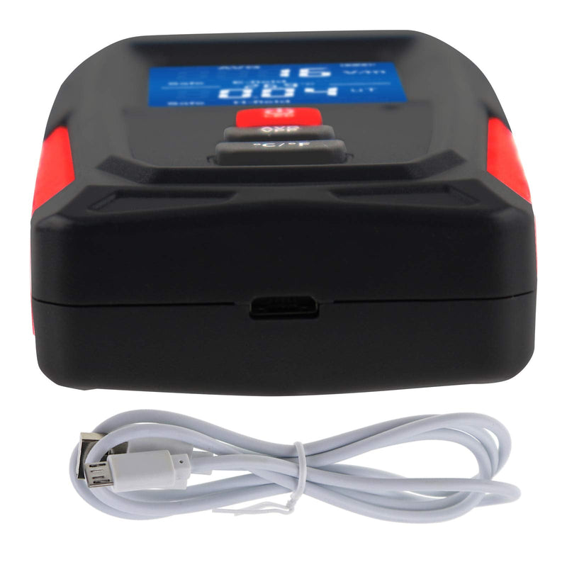 EMF Meter Rechargeable Digital Electromagnetic Field Radiation Detector with Color-Screen Display and Sound-Light Alarm for Electric Magnetic Field Inspection, Home, Office and Ghost Hunting