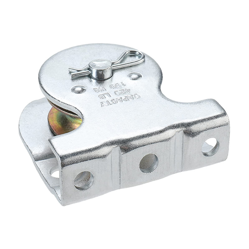 Ceiling Mount Single Pulley 1-1/2 Inch Wall Mount Pulley Ceiling Pulley for 3/8" Wire or Rope, 4 Packs (1)