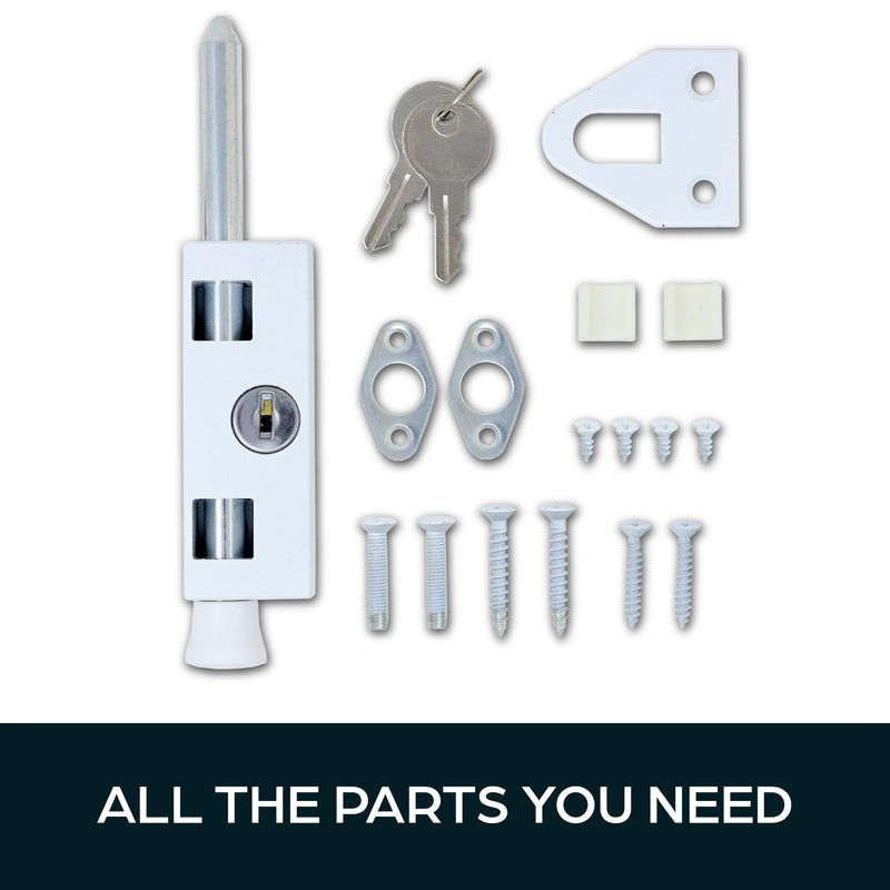 Sliding Patio Door Lock for Enhanced Home Security | Sliding Door Locks with 2 Keys | Lock for Sliding Glass Door | Door Security | Keep Your Family Safe and Secure