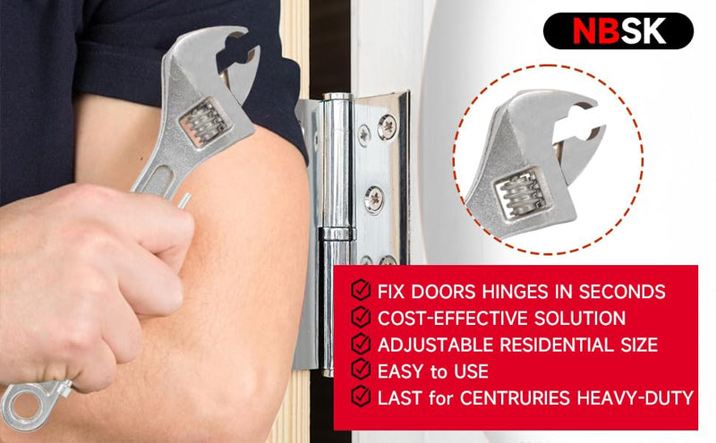 Residential Door Hinge Adjustment Tool, Adjustable Door Hinge Bender for 7mm-13mm Door Hinge, Versatile Door Alignment Solution with Hinge Pin Remover
